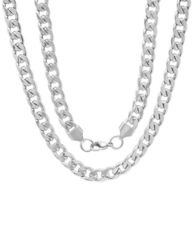 Мужская серебристая цепь STEELTIME 24"