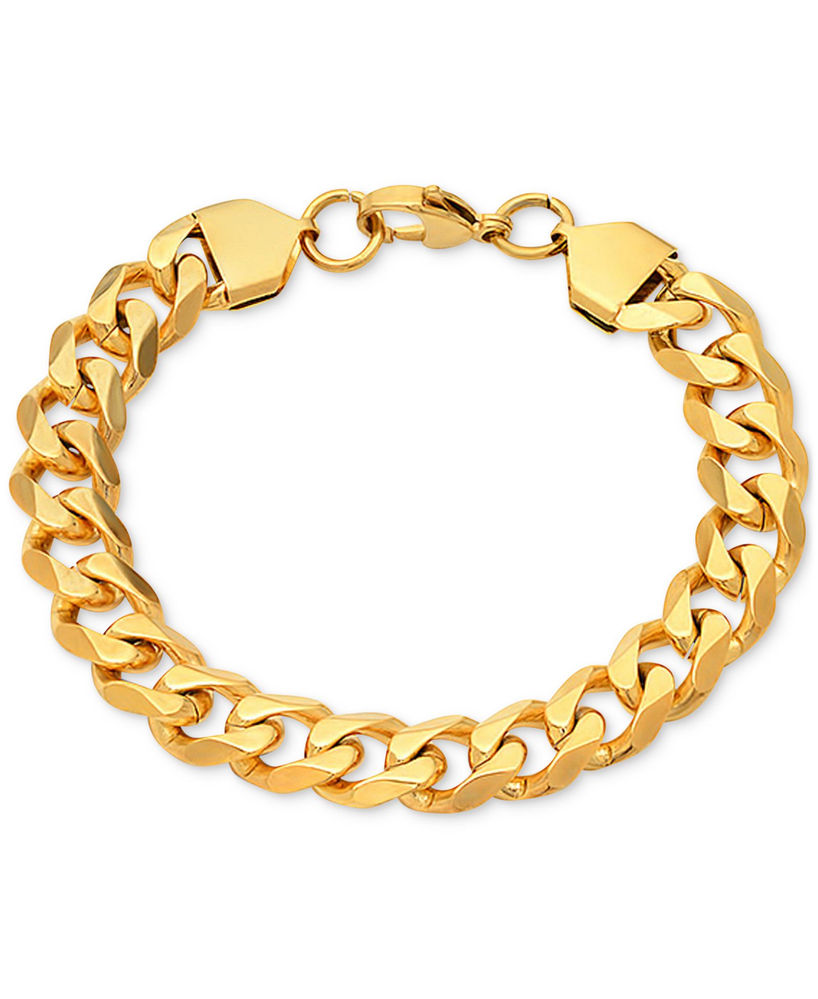 Мужской браслет STEELTIME Gold-Tone Cuban Link