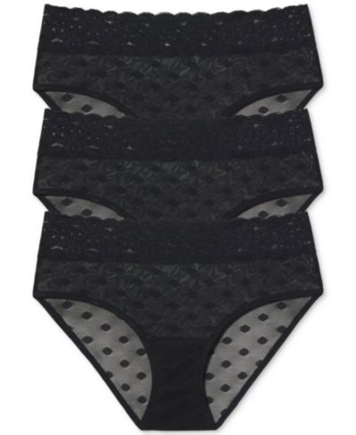 Женские трусики Skarlett Blue Dare Dot Mesh Lace Hipster, 3 шт.
