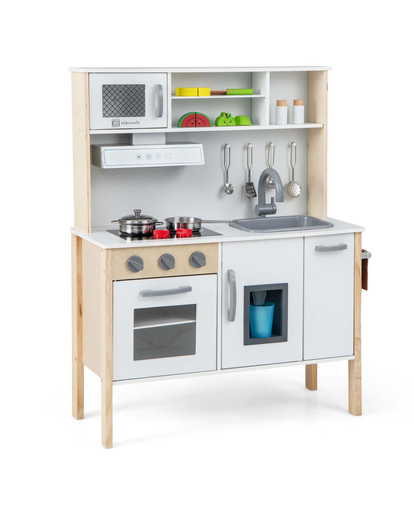 Детский игровой набор Costway Kitchen Playset с микроволновкой