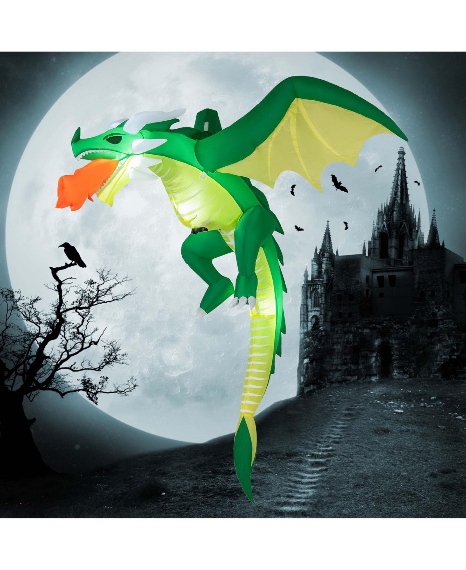 Надувной декор Halloween Hanging Fire-breathing Dragon 5 FT