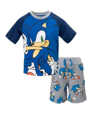 Sega Toddler Boys 2T -20 Graphic T-Shirt and French Terry Shorts Set