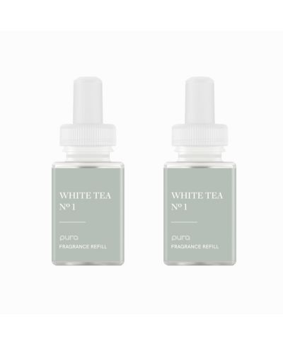 Pura - White Tea No. 1 Smart Home Air Diffuser Fragrance - Up to 120-Hours of Premium Fragrance per Refill - Clean Diffuser Fragrance 2 Pack