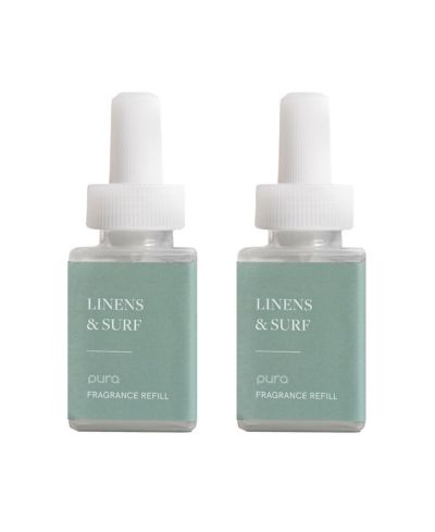 Pura Linens and Surf Smart Home Air Diffuser Fragrance Smart Home Scent Refill Up to 120-Hours of Premium Fragrance per Refill - 2 Pack