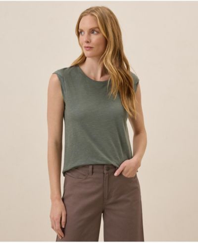 Pact Women's Organic Cotton Featherweight Slub Muscle Tee