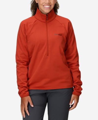 Marmot женская флисовая кофта Leconte с полузастегивающимся воротником