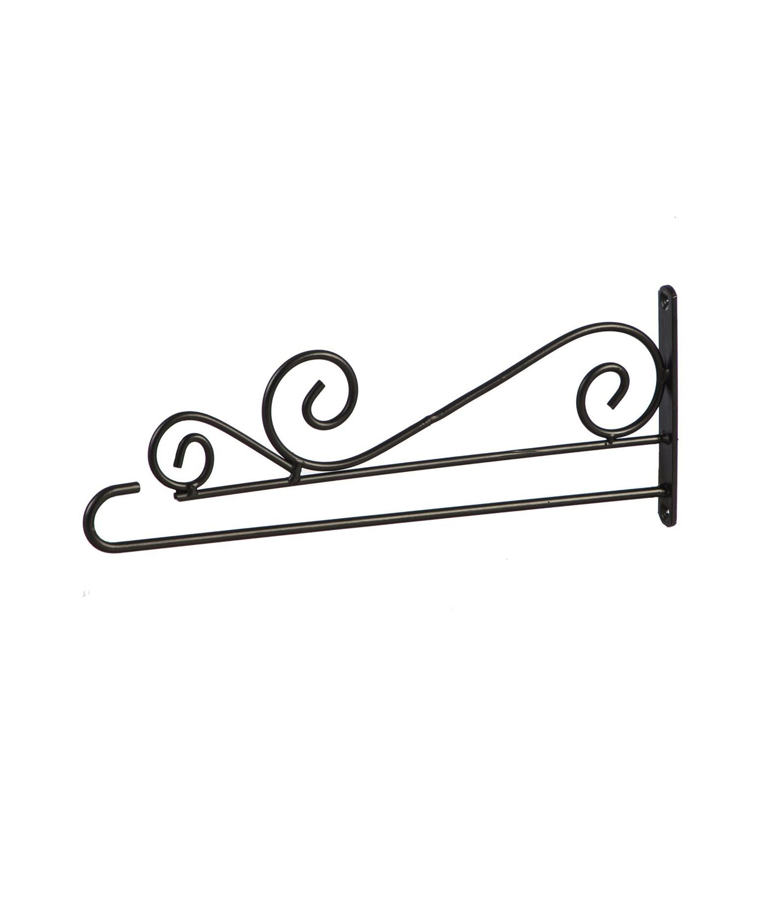 Evergreen Swirl Wall-Mount Garden Flag Hanger- 15.5x6 in Garden and House Flag Accessories