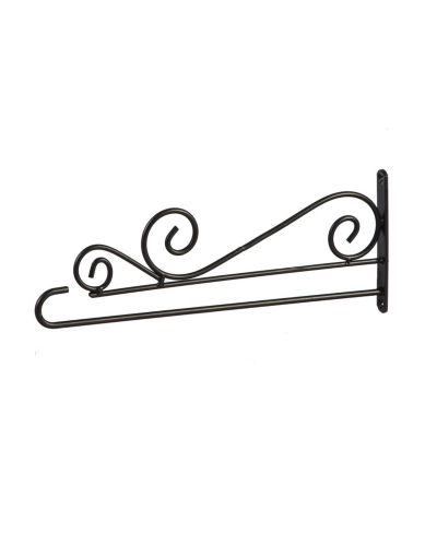 Evergreen Swirl Wall-Mount Garden Flag Hanger- 15.5x6 in Garden and House Flag Accessories