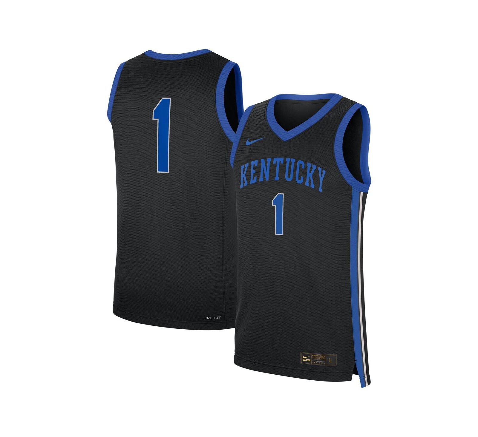 Nike Мужская джерси Kentucky Wildcats Alternate Replica Black