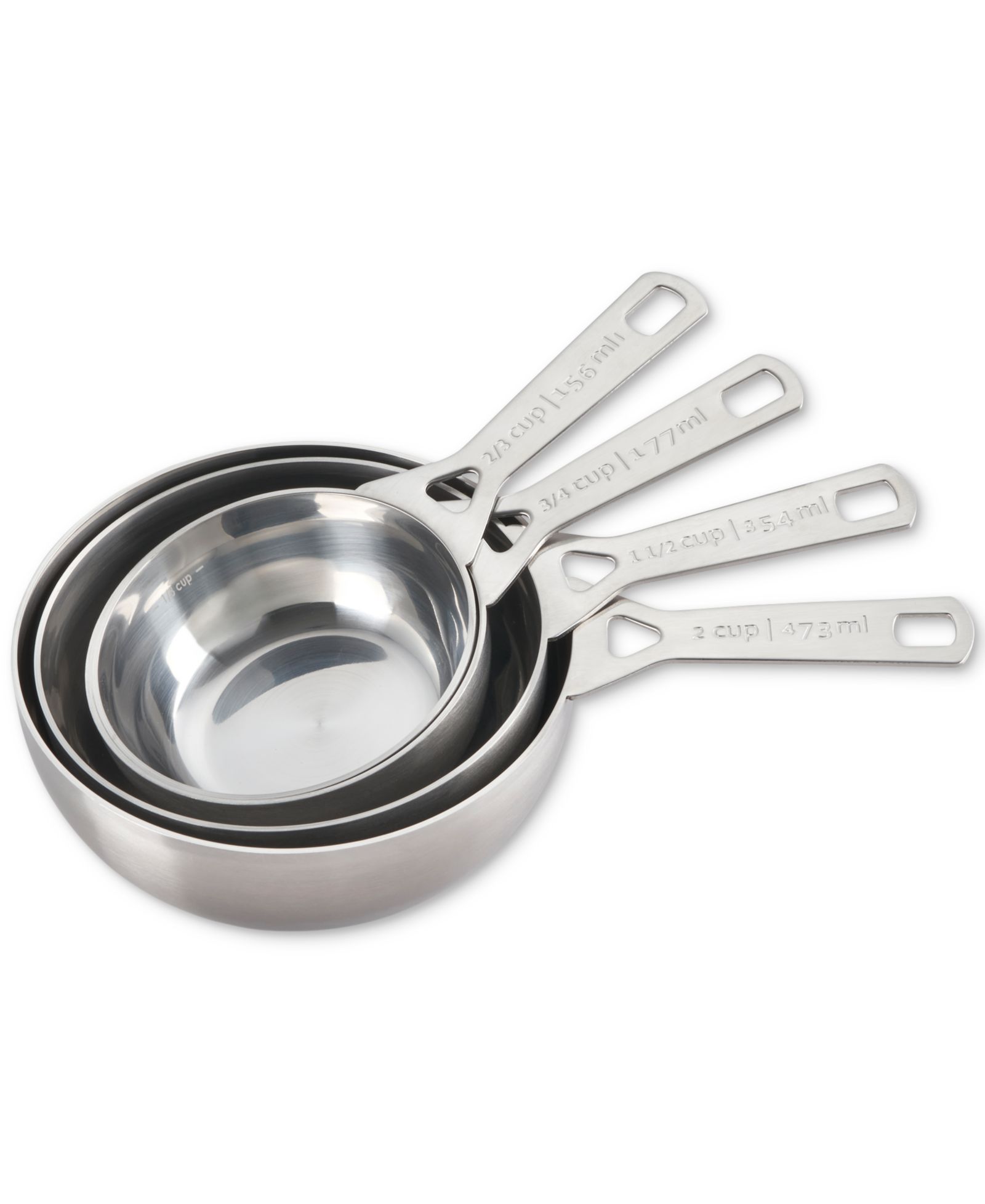 Le Creuset Stainless Steel Batch Measuring Cups, Set of 4