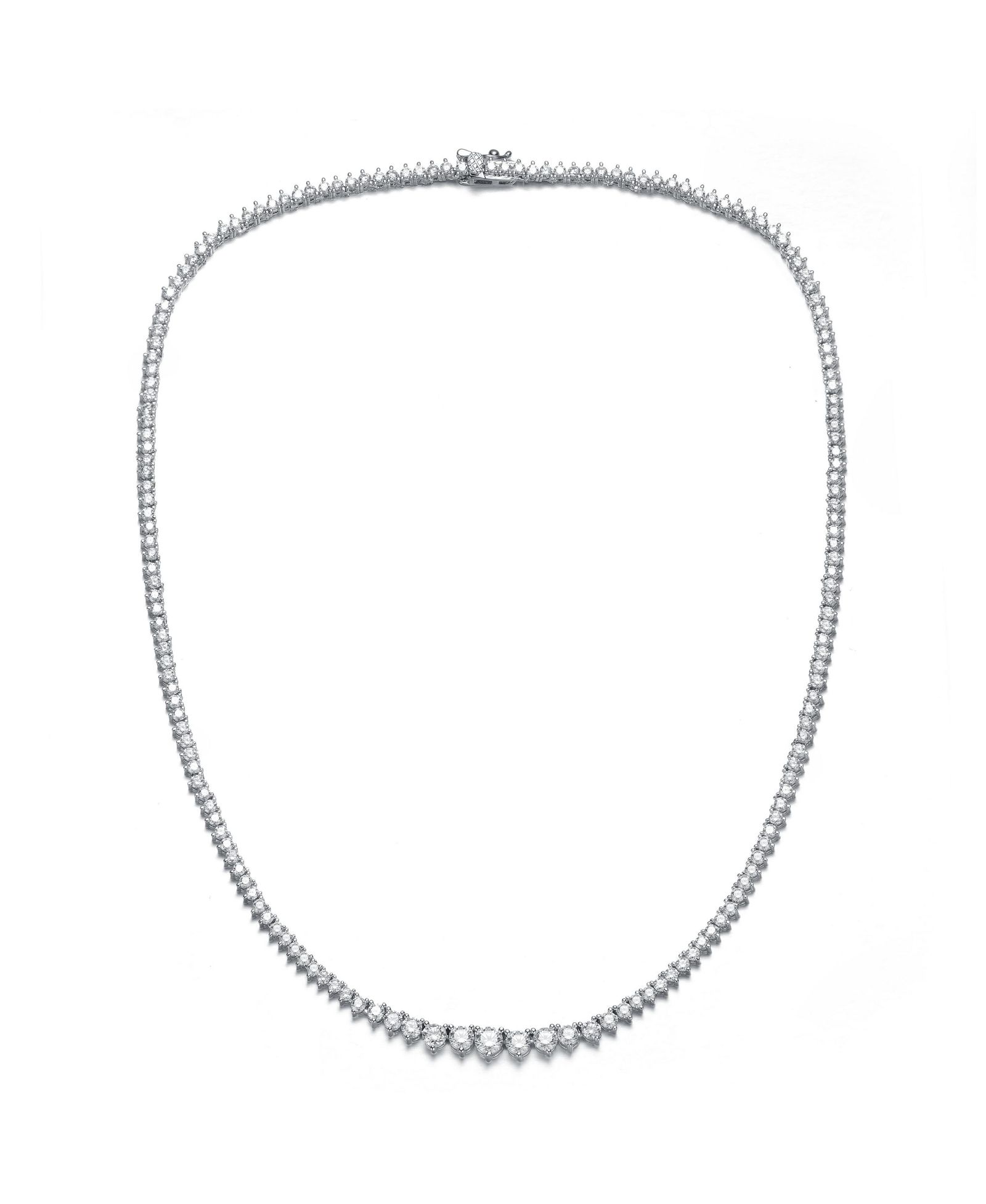 Изящное колье Genevive с позолотой и кубическим цирконием 3MM