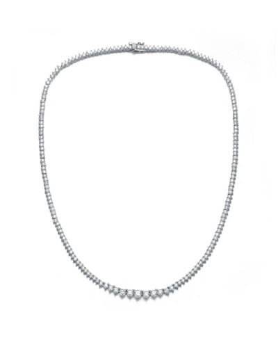 Изящное колье Genevive с позолотой и кубическим цирконием 3MM