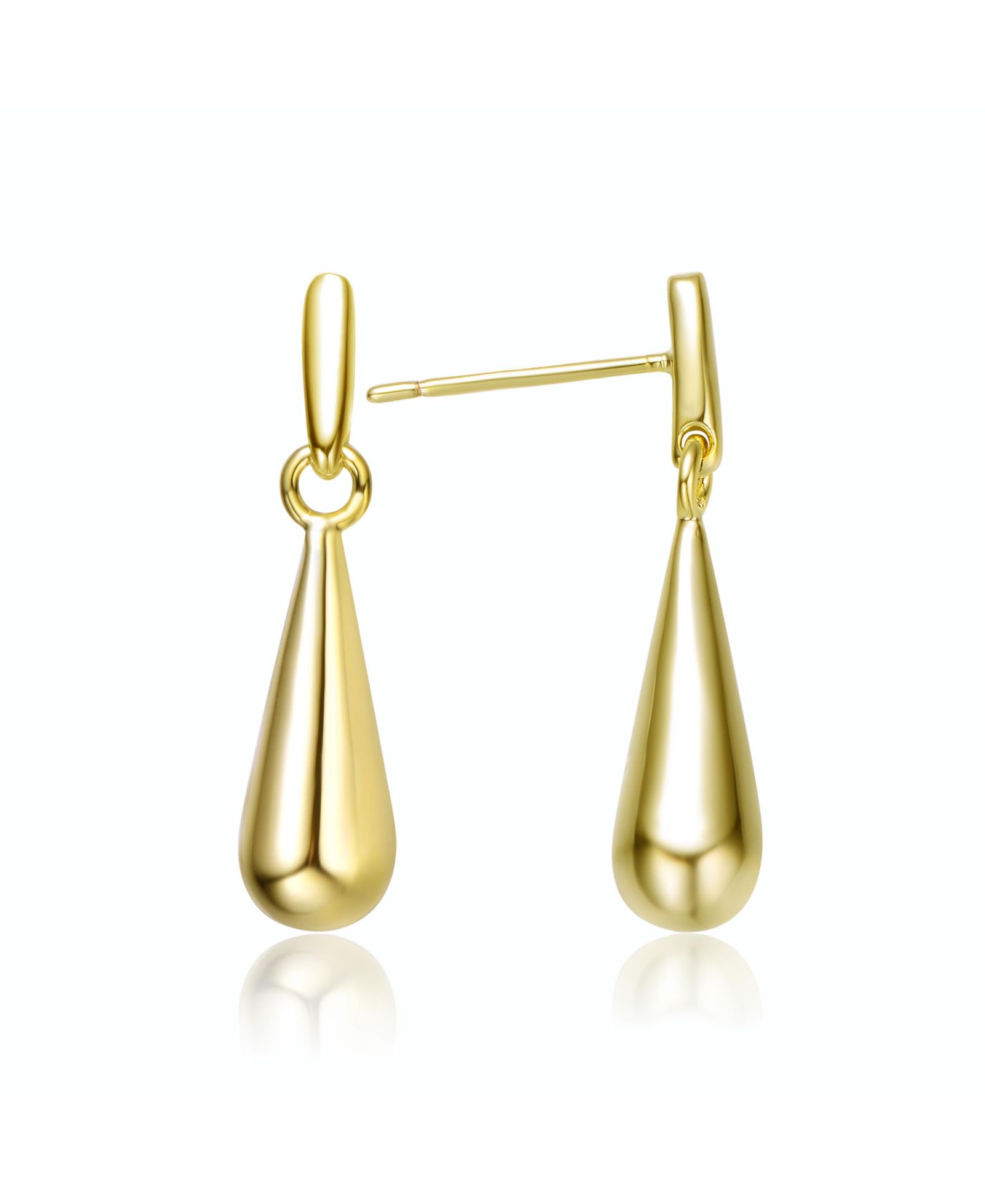Rachel Glauber минималистичные серьги-капли с покрытием 14K gold
