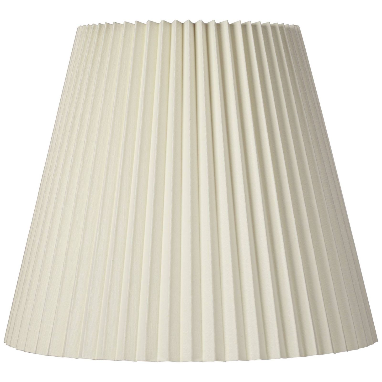 Springcrest 10" Top x 17" Bottom x 14 1/2" High x 14 3/4" Slant Lamp Shade Replacement Large Bell Pleated Spider Harp Finial