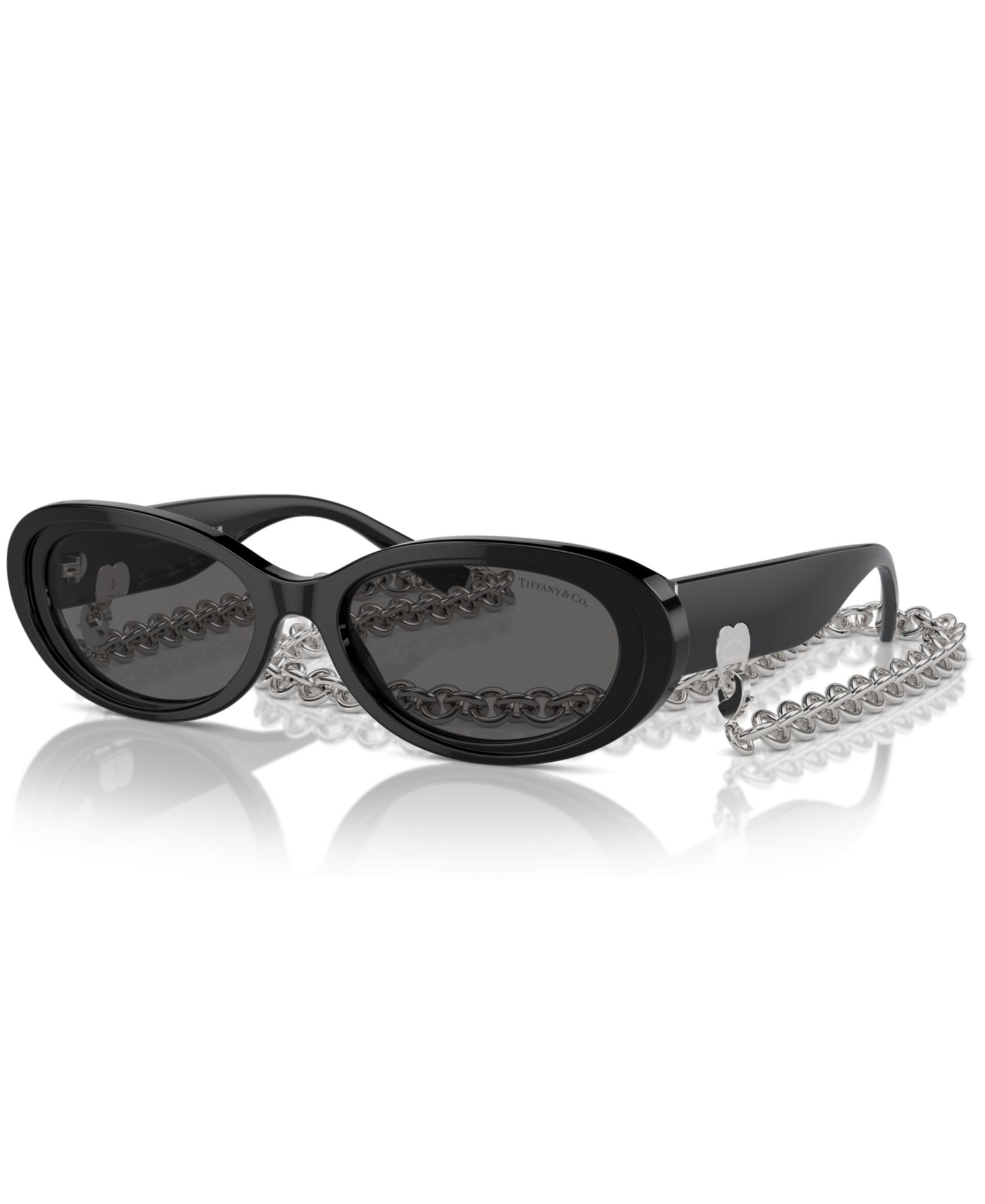 Tiffany & Co. Women's Oval Sunglasses w/Chain, Tf4221