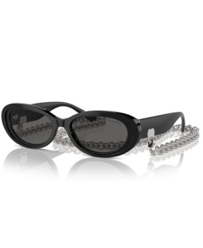 Tiffany & Co. Women's Oval Sunglasses w/Chain, Tf4221