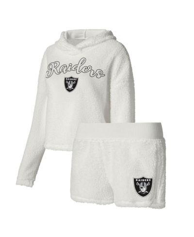 Женский комплект для сна Concepts Sport: футболка и шорты с принтом Las Vegas Raiders