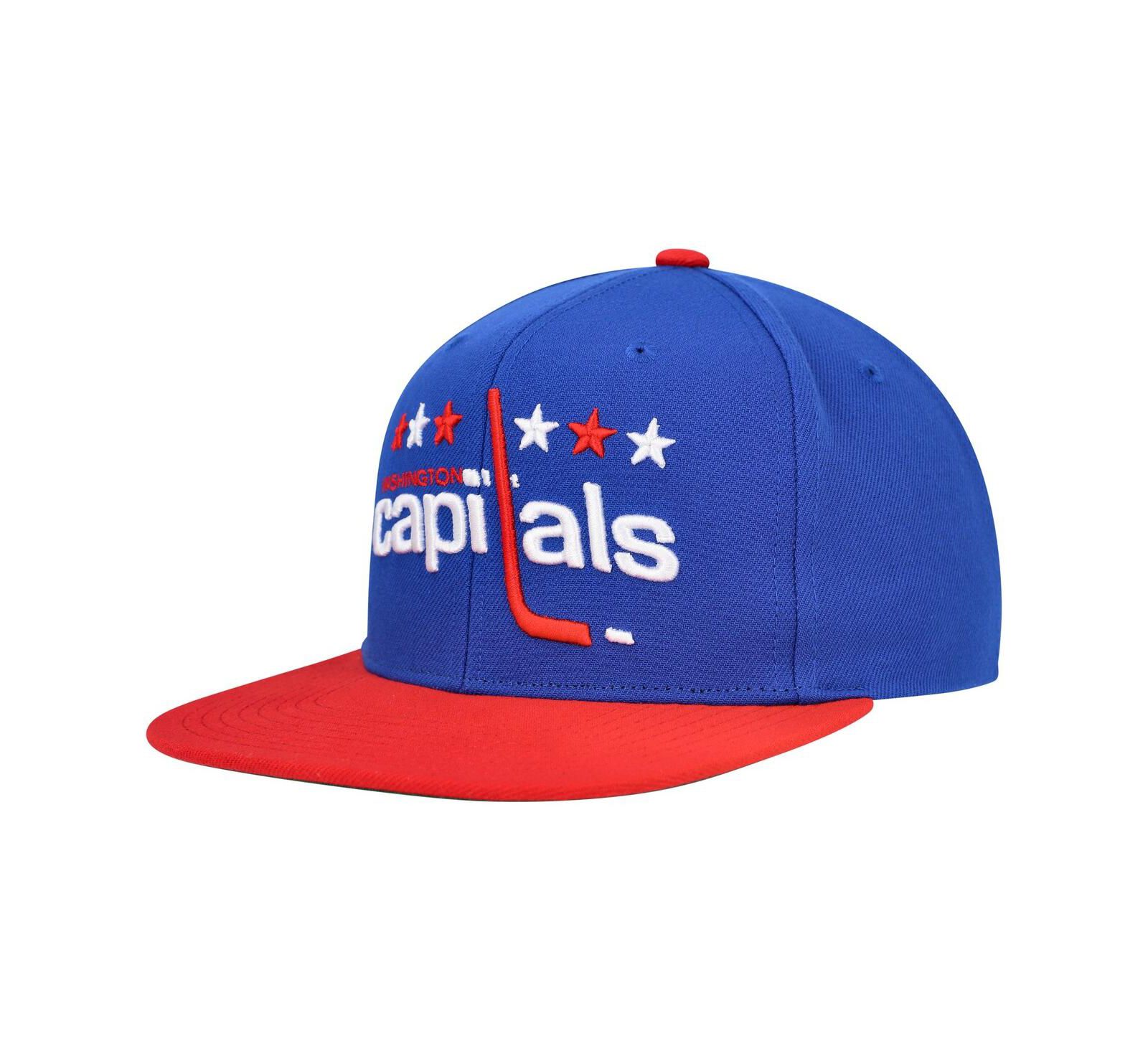 Мужская кепка Mitchell & Ness Blue Washington Capitals Core Team Ground 2.0 Snapback