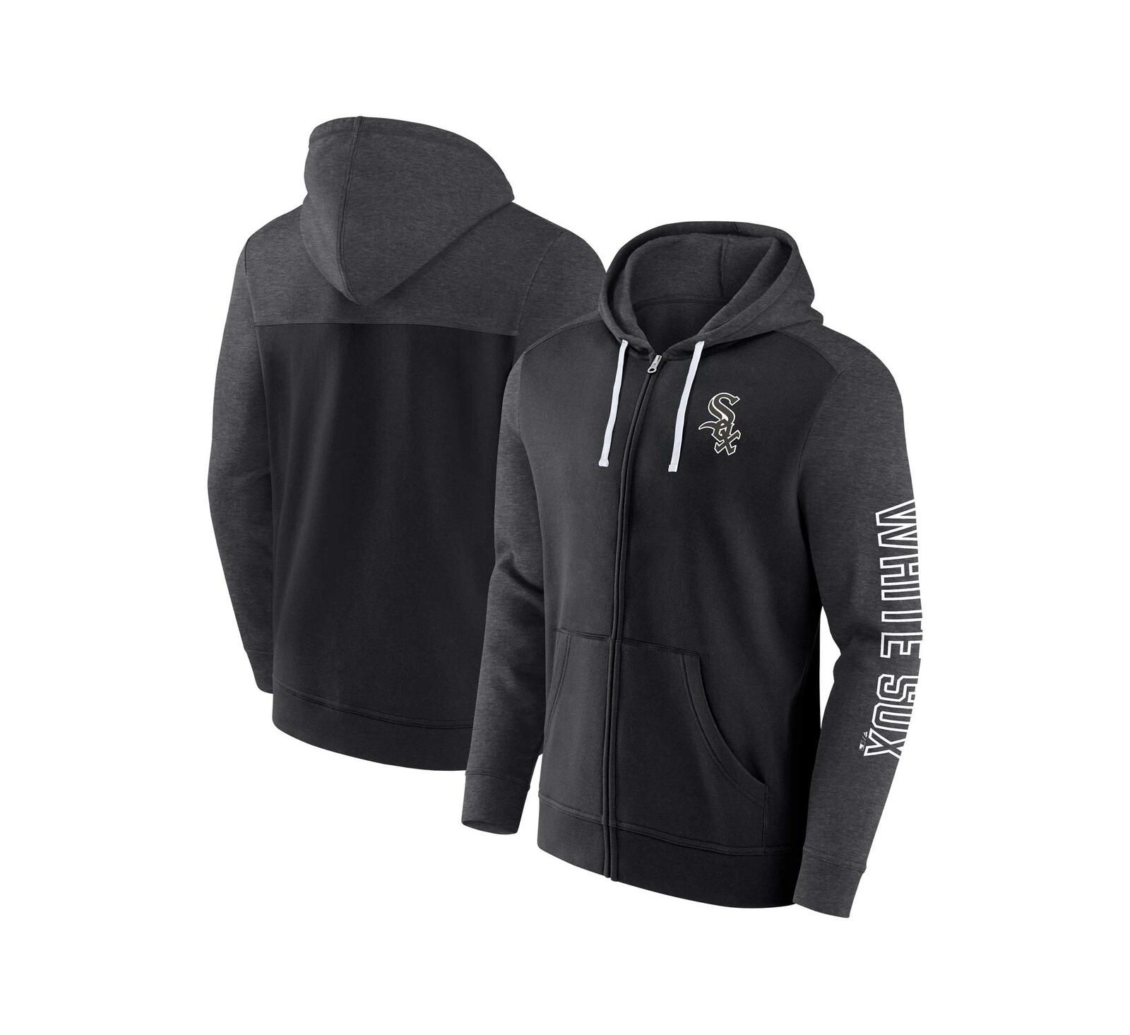 Fanatics Мужское черное худи Chicago White Sox Offensive Line Up Full-Zip
