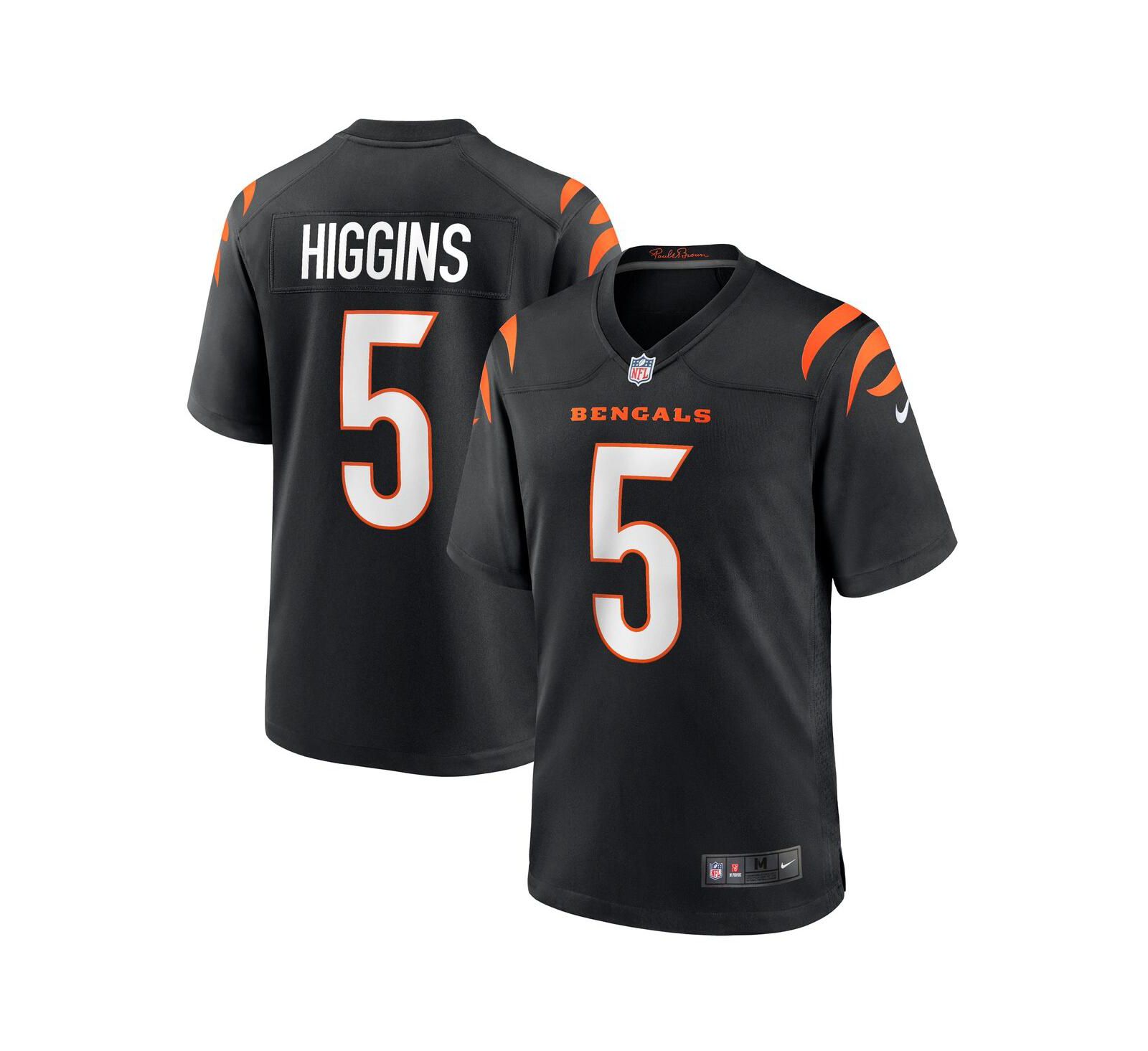 Nike Мужская футболка Higgins Black Cincinnati Bengals Game Player Jersey
