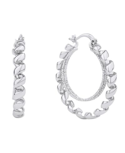 And Now This серьги-кольца с напылением 18K Gold или Silver