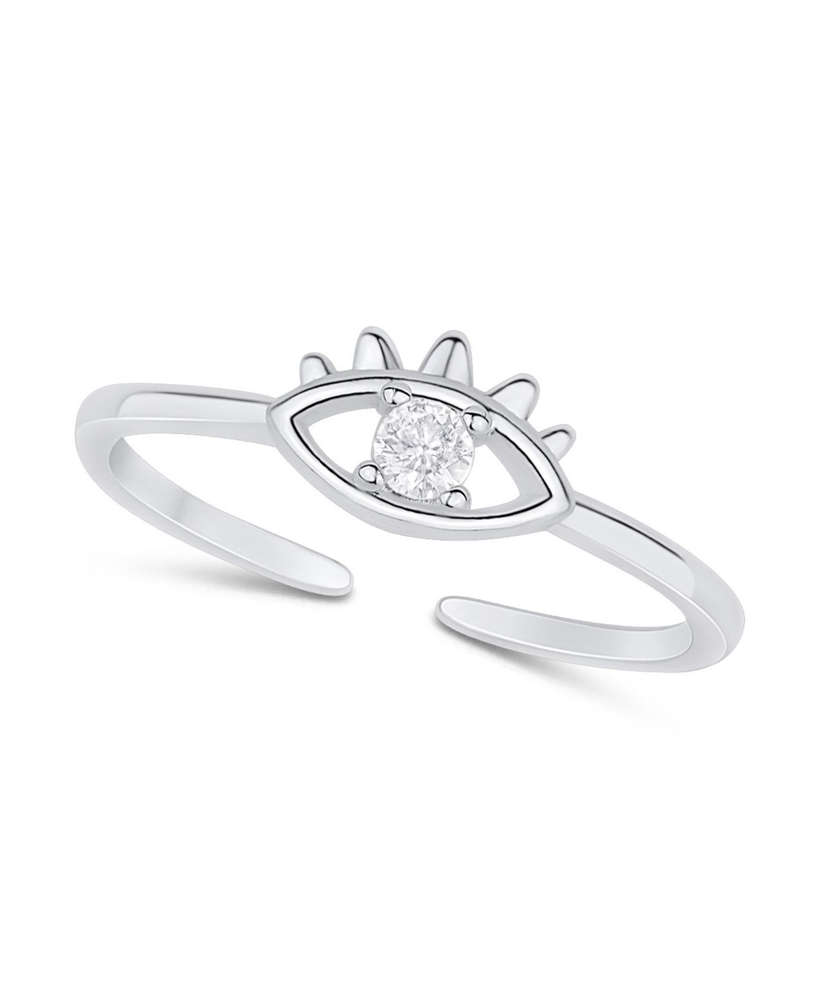 And Now This кольцо на палец с цирконием Evil Eye