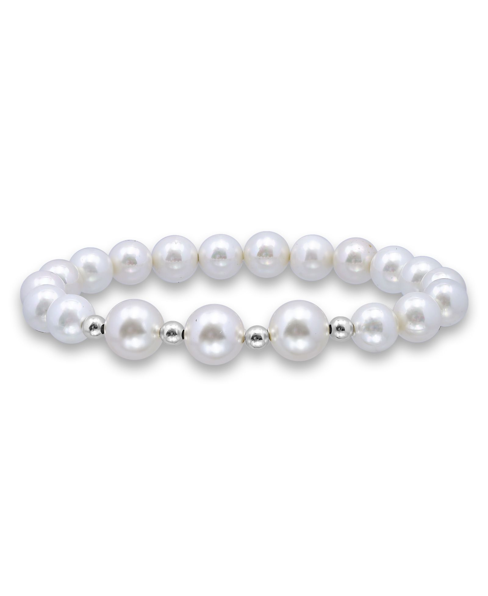 Браслет Macy's White Shell Pearl Stretch