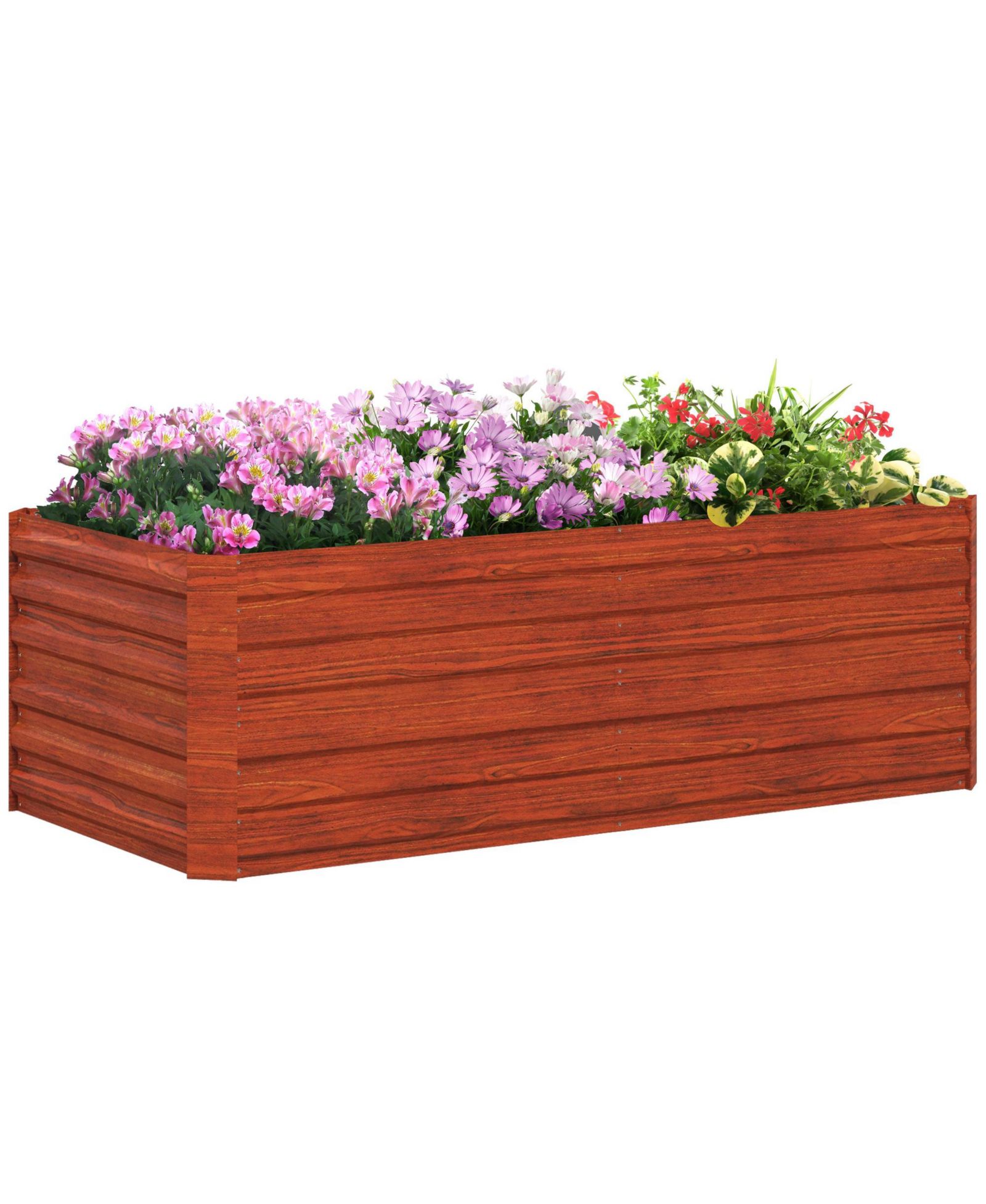 Outsunny Садовая клумба Metal Planter Box с усиленными стержнями