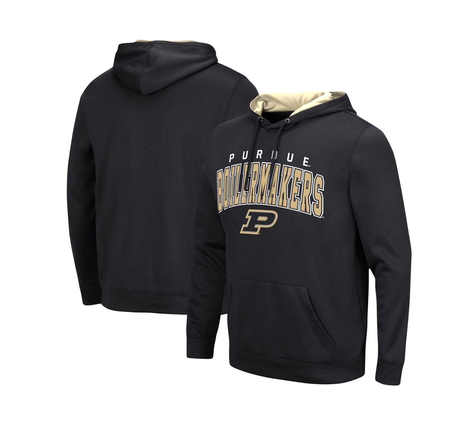 Мужское худи Colosseum Black Purdue Boilermakers Resistance