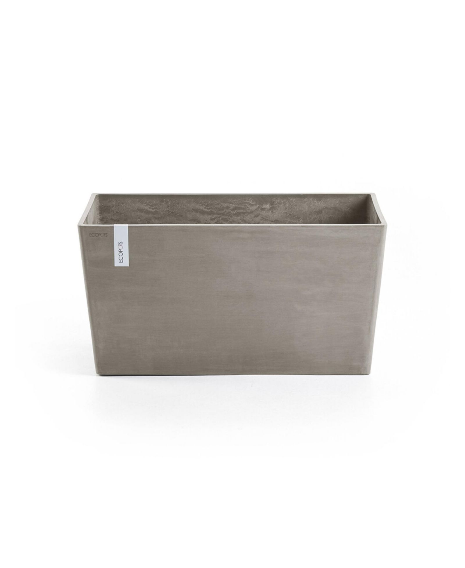 Прямоугольный пластиковый кашпо ECOPOTS Paris 23.5in