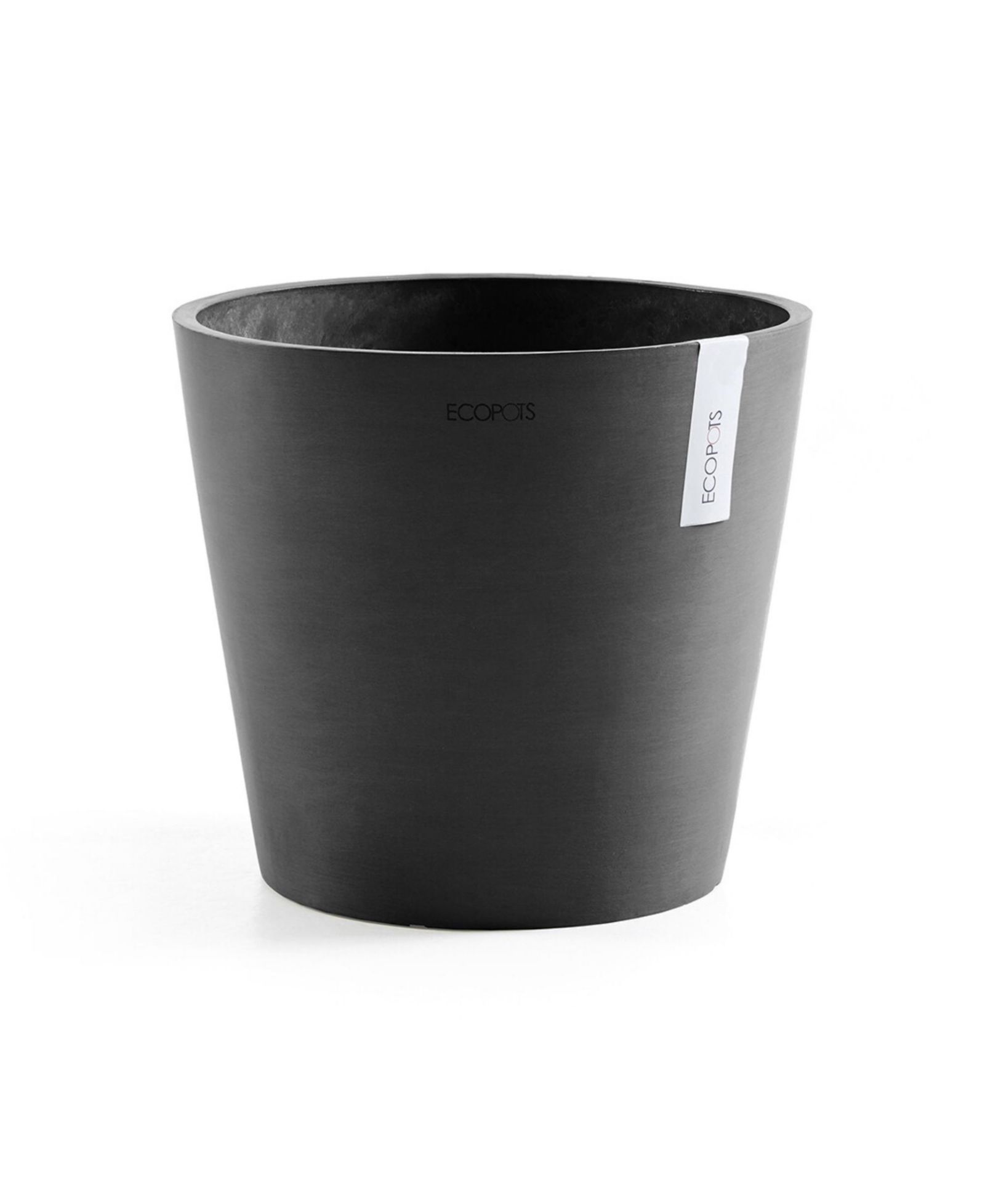 Ecopots Amsterdam Современный круглый кашпо для дома и сада, 10in