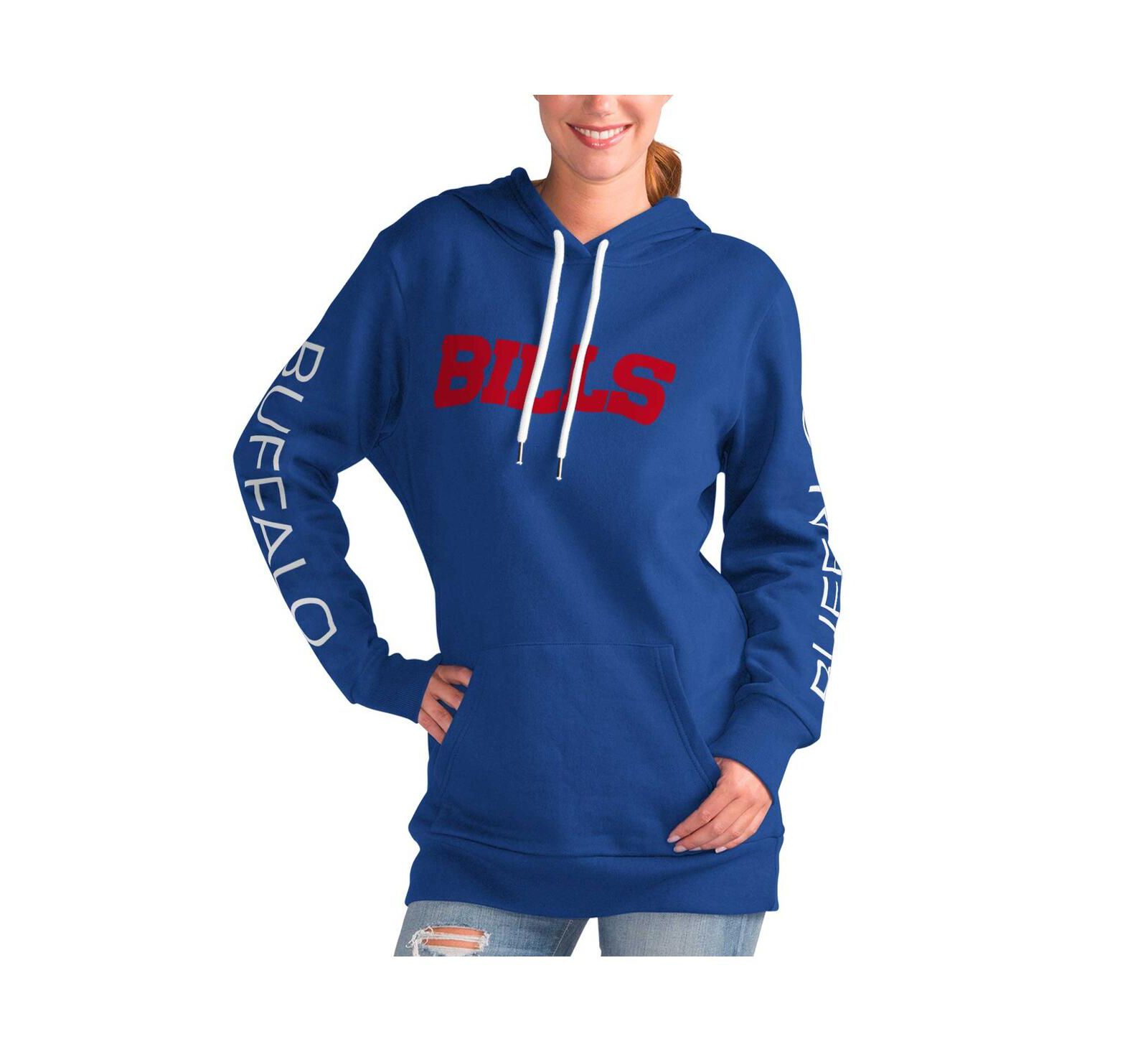 Женское худи G-III 4Her by Carl Banks Royal Buffalo Bills Extra Inning Pullover
