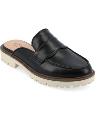 Journee Collection Women's Miycah Lug Sole Slip On Mules