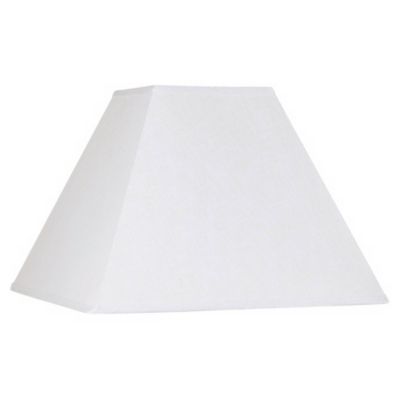 Springcrest Linen Large Square Lamp Shade 7" Top x 17" Bottom x 13" Slant x 12" High (Spider) Replacement with Harp and Finial