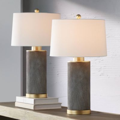 360 Lighting Set of 2 Gilson 24 3/4" High Modern Glam Table Lamps