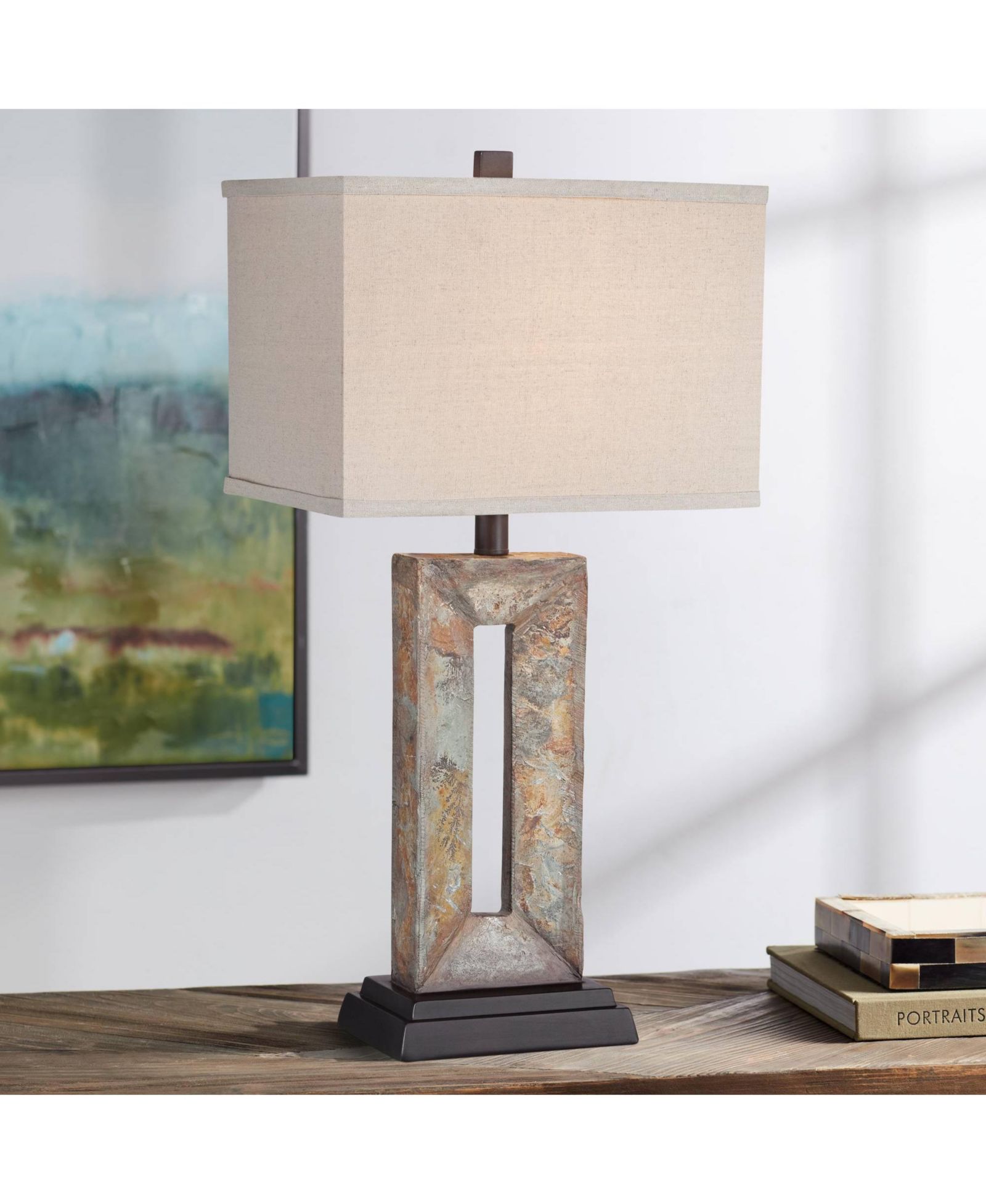 Настольная лампа Franklin Iron Works Tahoe Rustic Table Lamp 26" High