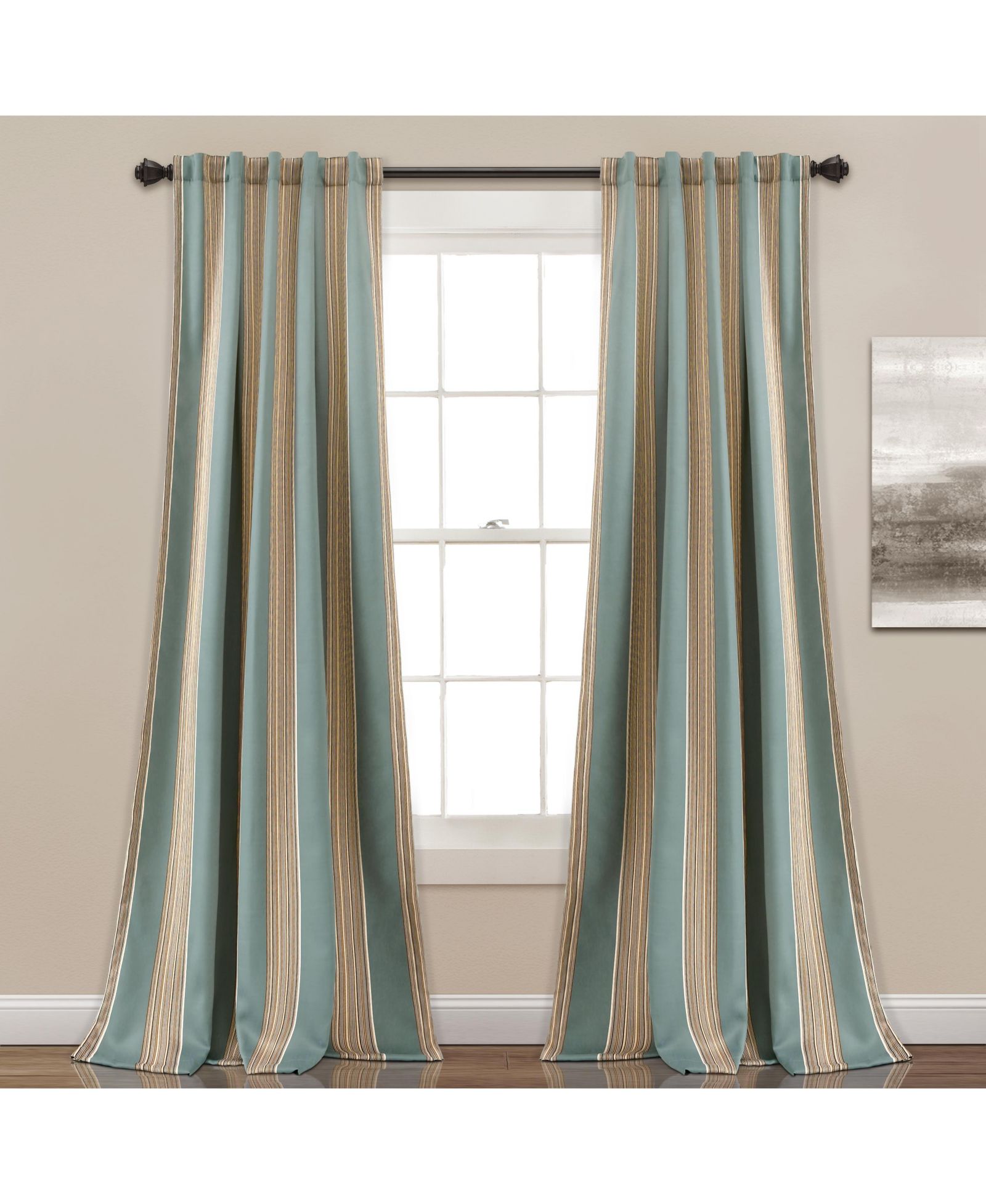 Шторы Julia Stripe Light Filtering Window Curtain Panels