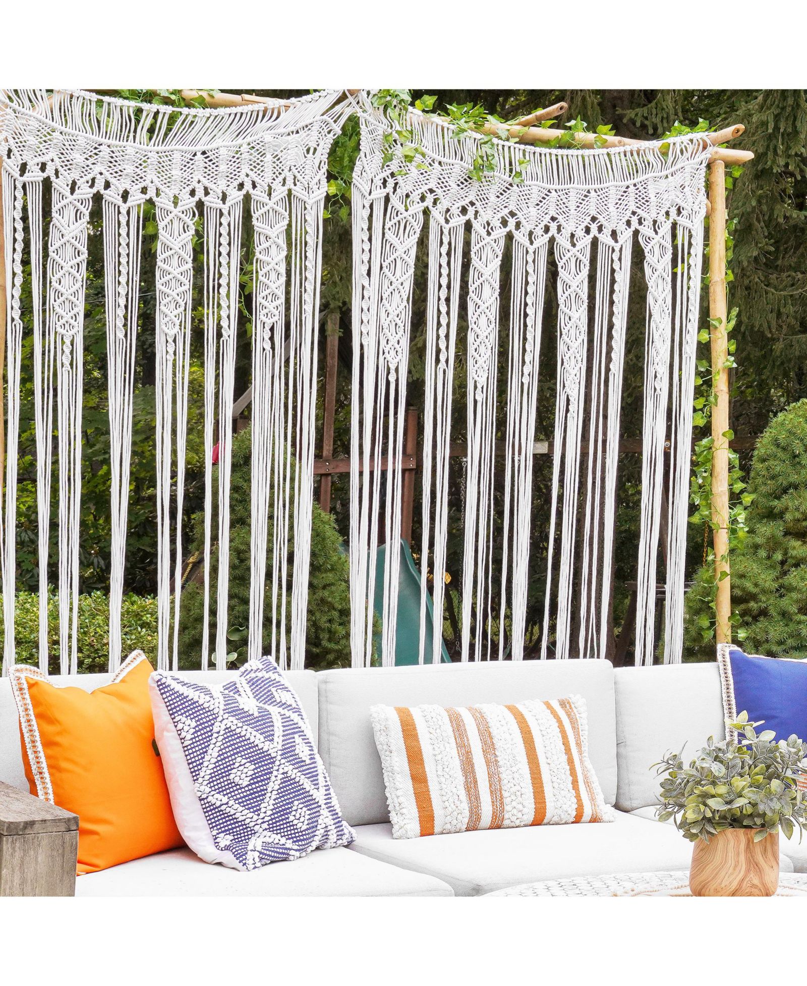 Декор Boho Macrame Textured Cotton Window Curtain/Room Divider/Wall Decor