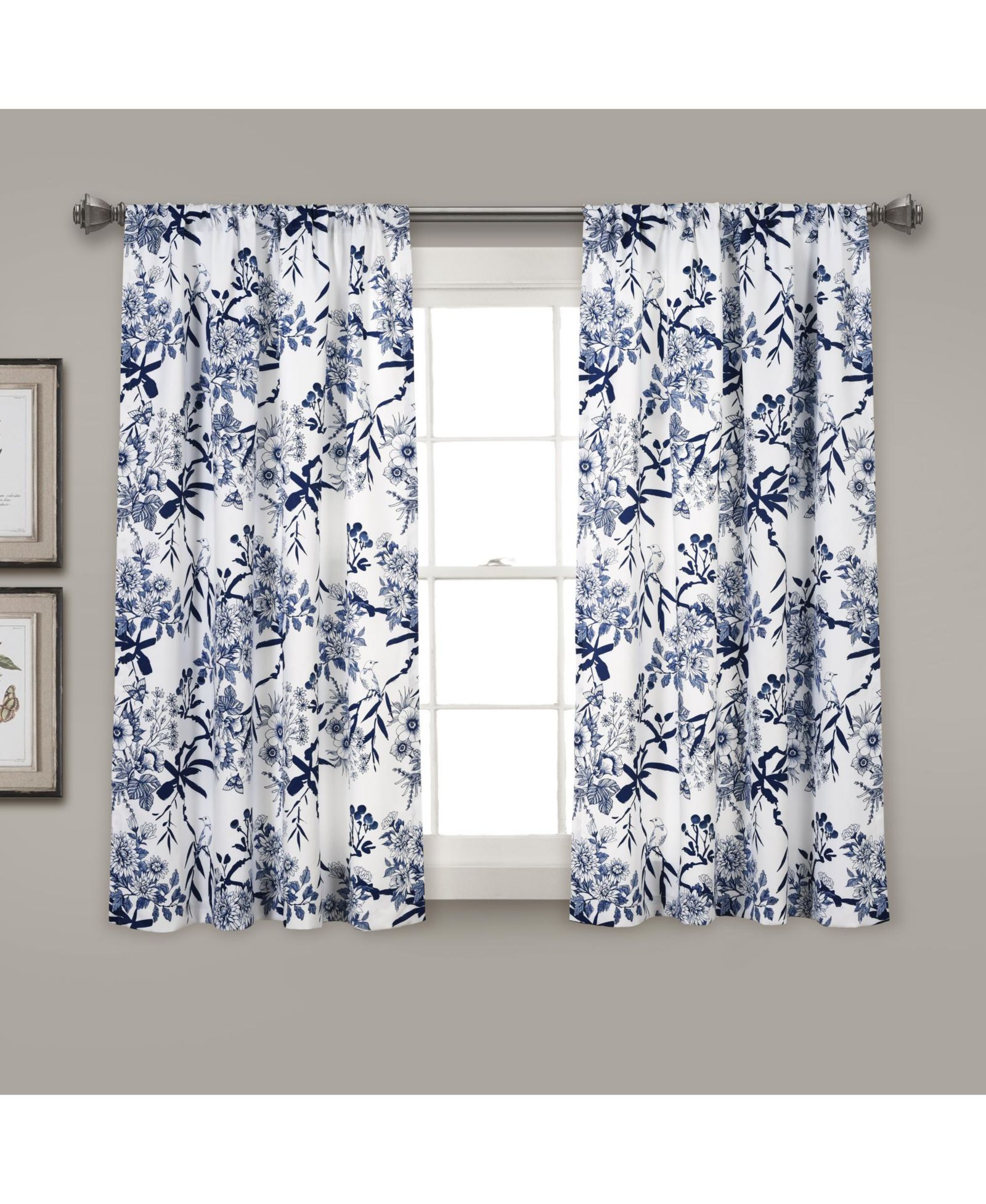 Botanical Garden Light Filtering Window Curtain Panels