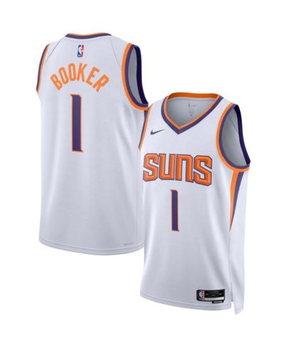 Nike Мужская и Женская джерси Nike Devin Booker White Phoenix Suns Swingman - Association Edition
