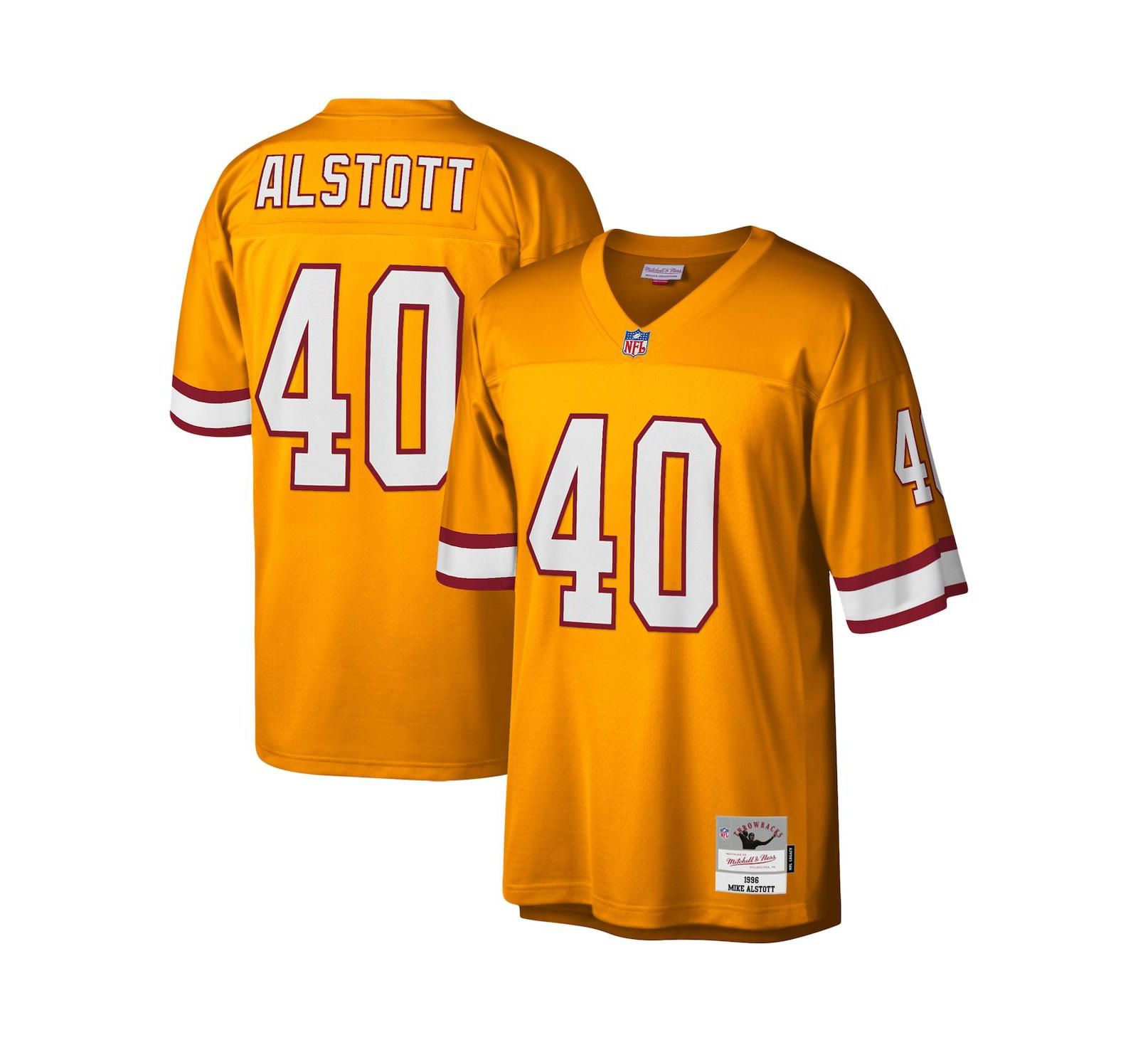Mitchell & Ness Мужская реплика джерси Mike Alstott Orange Tampa Bay Buccaneers Legacy