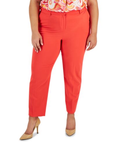 Tahari ASL Брюки укороченные классические с завышенной талией, Plus Size