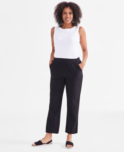 Женские брюки Style & Co Women's Mid-Rise Pull On Straight-Leg Ankle