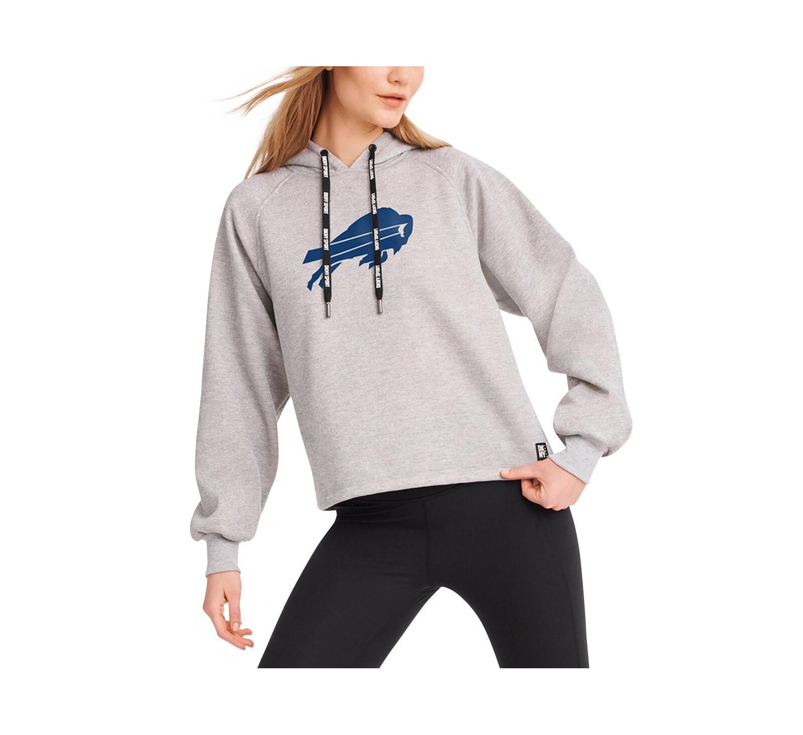 Худи DKNY Women's Sport Heather Gray Buffalo Bills Debbie Dolman Raglan Pullover
