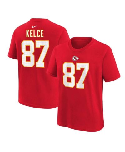 Nike Travis Kelce футболка с именем и номером игрока для мальчиков и девочек