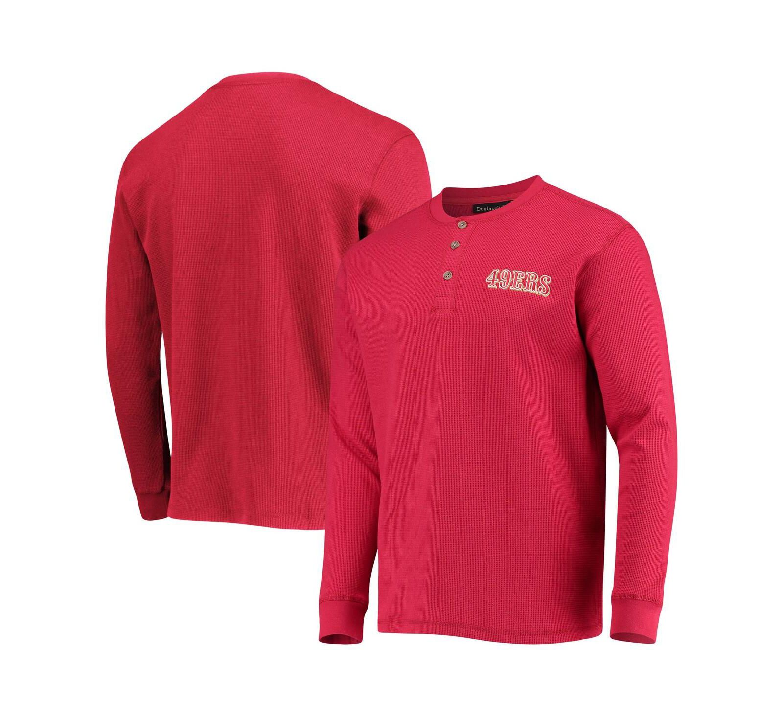 Dunbrooke Мужская термофутболка Henley San Francisco 49ers