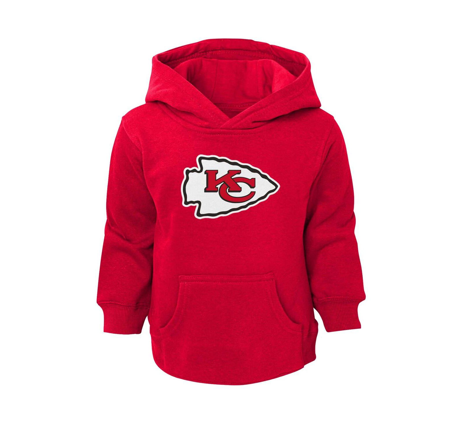 Toddler Boys and Girls Red Kansas City Chiefs Logo Pullover Hoodie