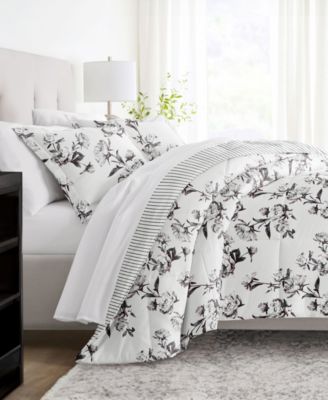 ienjoy Home Vintage-Like Magnolia Stripe 2-Piece Comforter Set, Twin/Twin XL