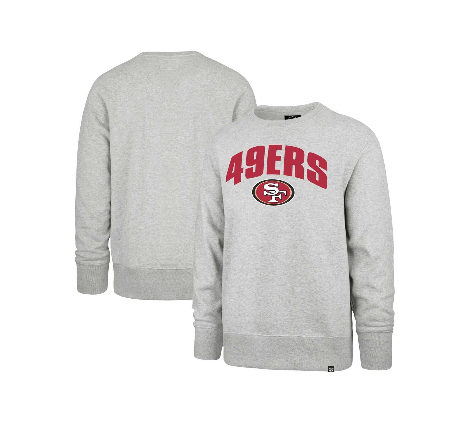 Мужская толстовка '47 Brand Gray San Francisco 49ers Headline Pullover Sweatshirt