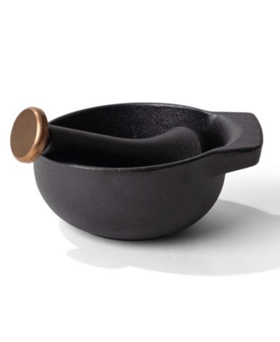 Alva Nori Cast Iron Mortar & Pestle Set, 2-Cup